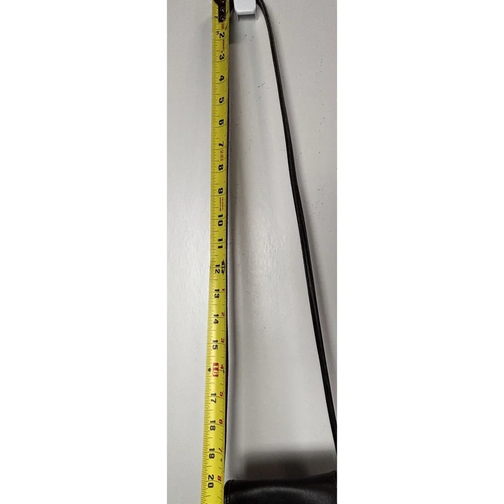 Vintage Coach Scooter Bag Glovetanned Leather  Crossbody 9893 Black Distressed